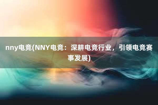 nny电竞(NNY电竞：深耕电竞行业，引领电竞赛事发展)