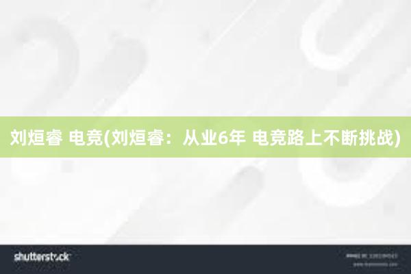 刘烜睿 电竞(刘烜睿：从业6年 电竞路上不断挑战)