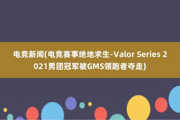 电竞新闻(电竞赛事绝地求生-Valor Series 2021男团冠军被GMS领跑者夺走)