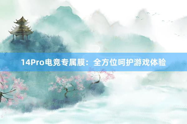 14Pro电竞专属膜：全方位呵护游戏体验