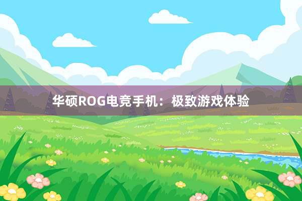 华硕ROG电竞手机：极致游戏体验